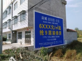 甘孜墙体广告质量分析